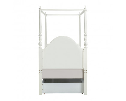 ACME - Dorothy Twin Post Bed in Ivory