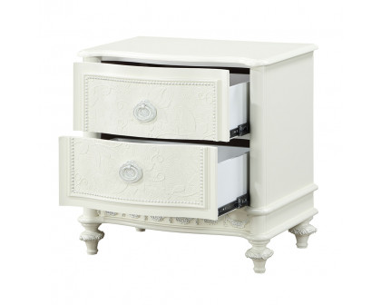 ACME - Dorothy Nightstand with 2 Drawers in Ivory