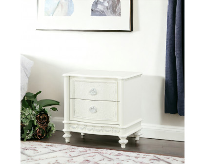 ACME - Dorothy Nightstand with 2 Drawers in Ivory