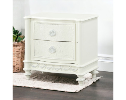 ACME - Dorothy Nightstand with 2 Drawers in Ivory