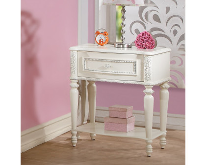 ACME Dorothy Nightstand with 1 Drawer - Ivory