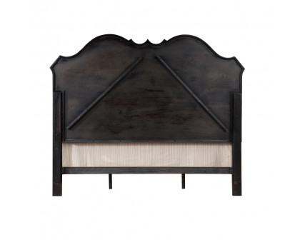 ACME Chelmsford CK Bed - Beige Antique Black