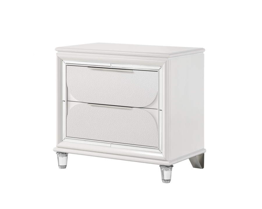 ACME - Tarian Nightstand in Pearl White