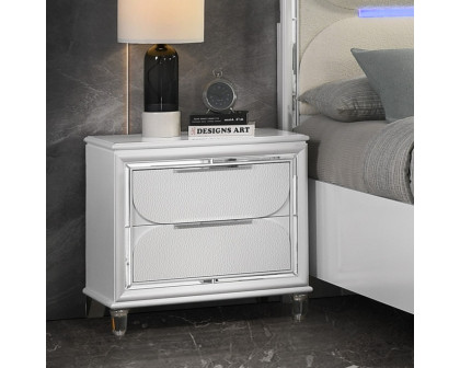 ACME - Tarian Nightstand in Pearl White