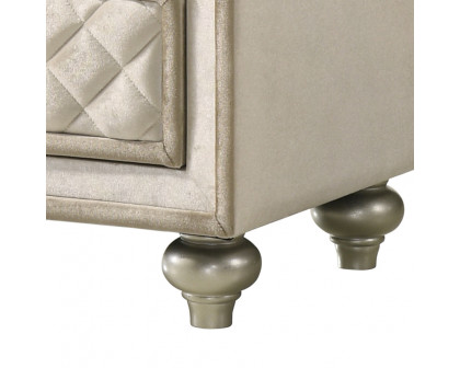 ACME - Lucienne Nightstand in Beige Velvet