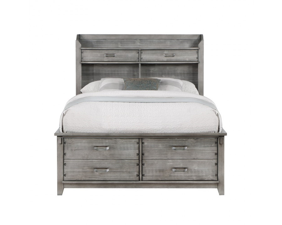 ACME - Veda Full Bed with Storage in Gray