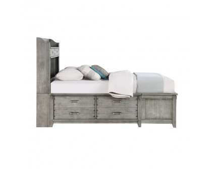 ACME - Veda Full Bed with Storage in Gray