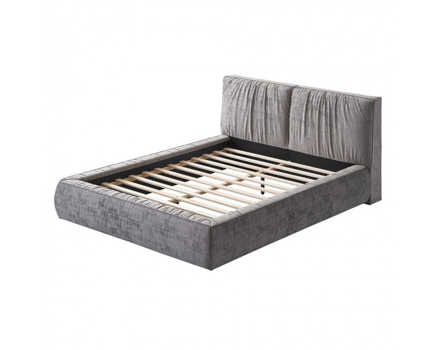 ACME Onfroi EK Bed - Gray Velvet