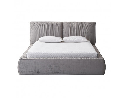 ACME Onfroi EK Bed - Gray Velvet