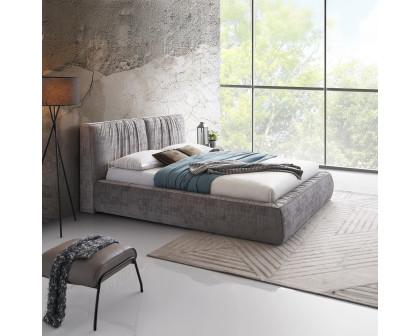 ACME Onfroi EK Bed - Gray Velvet