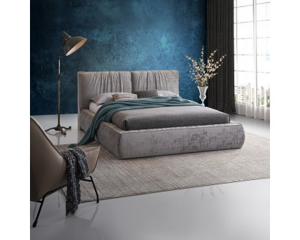 ACME Onfroi EK Bed - Gray Velvet