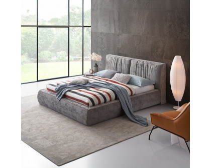 ACME Onfroi EK Bed - Gray Velvet