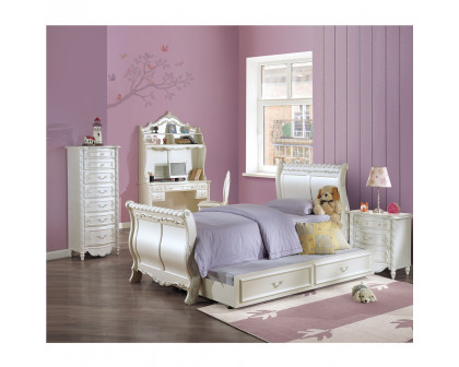 ACME Pearl Full Bed - Pearl White (BD02426F)