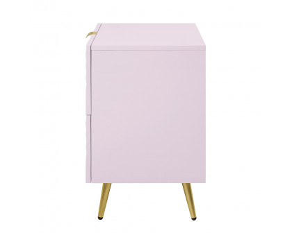 ACME Gaines Nightstand - Pink High Gloss