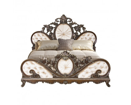 ACME Devany Queen Bed - Cream Cherry