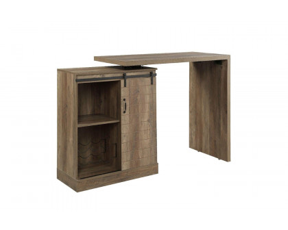 ACME - Quillon Bar Table in Rustic Oak