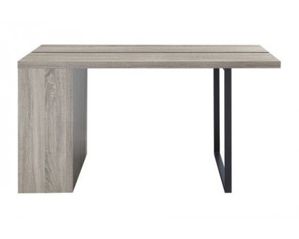 ACME - Patwin Dining Table in Gray Oak/Black