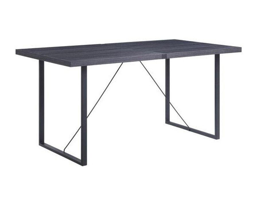 ACME - Nakula Dining Table in Gray Oak/Black