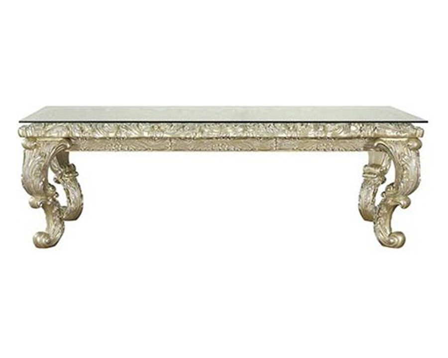 ACME - Vatican Dining Table in Light Gold