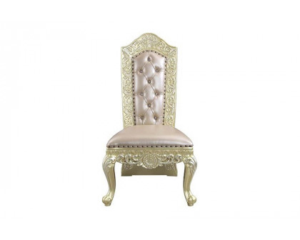 ACME - Vatican Side Chair (Set-2) in Champagne Silver