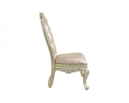 ACME - Vatican Side Chair (Set-2) in Champagne Silver