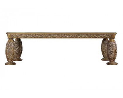 ACME - Constantine Dining Table in Brown/Gold