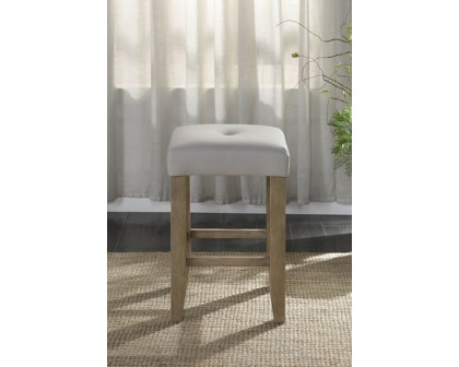 ACME - Charnell Counter Height Stool (Set-2) in Gray/Oak