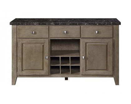 ACME - Charnell Server in Marble Top/Oak