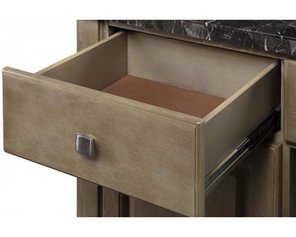 ACME - Charnell Server in Marble Top/Oak