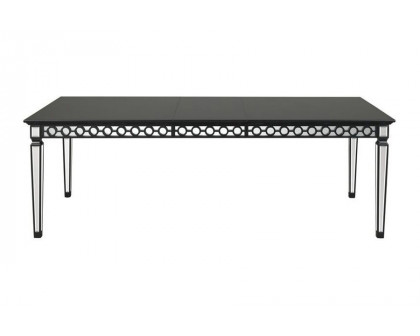 ACME - Varian II Dining Table in Mirrored/Black