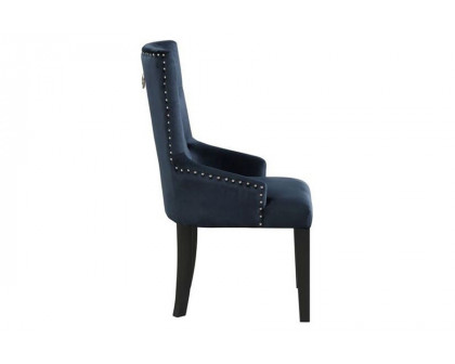 ACME Varian II Side Chair - Dark Navy/Black