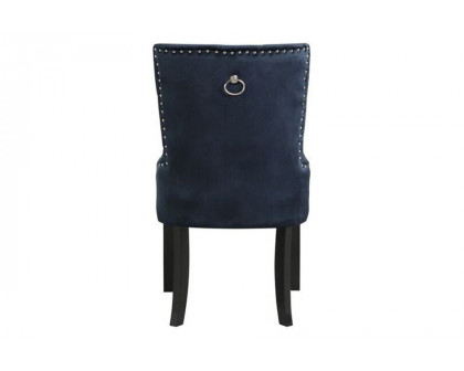 ACME Varian II Side Chair - Dark Navy/Black