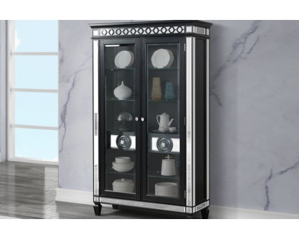 ACME - Varian II Curio in Mirrored/Black