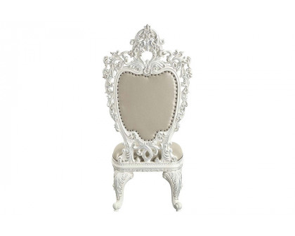 ACME - Vanaheim Side Chair (Set-2) in Beige/Antique White