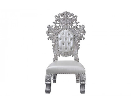 ACME - Valkyrie Side Chair (Set-2) in Antique Platinum