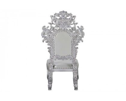 ACME - Valkyrie Side Chair (Set-2) in Antique Platinum