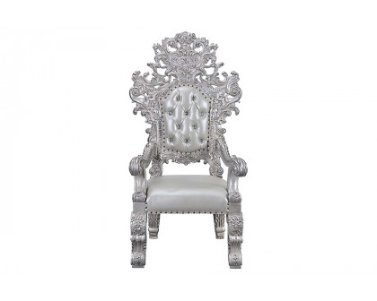 ACME - Valkyrie Arm Chair (Set-2) in Antique Platinum