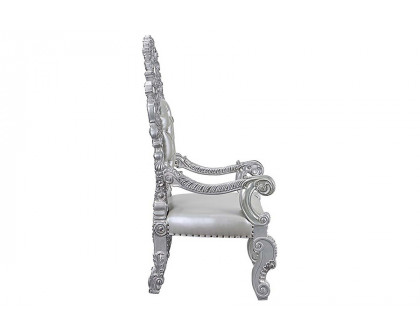 ACME - Valkyrie Arm Chair (Set-2) in Antique Platinum