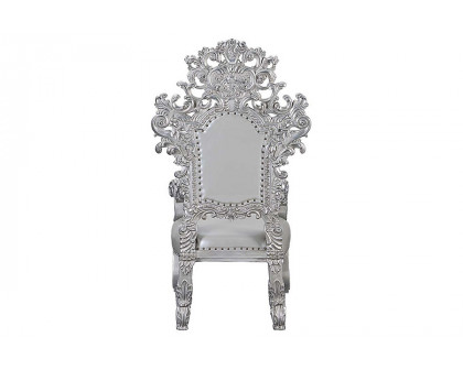 ACME - Valkyrie Arm Chair (Set-2) in Antique Platinum