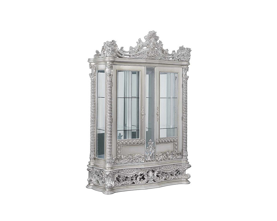 ACME - Valkyrie Curio in Antique Platinum