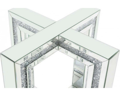 ACME - Noralie Dining Table in Mirrored/Faux Diamonds (DN00715)