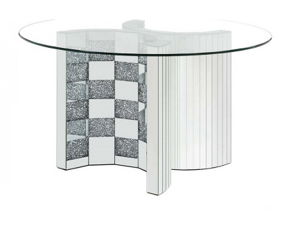 ACME - Noralie Dining Table in Mirrored/Faux Diamonds (DN00718)