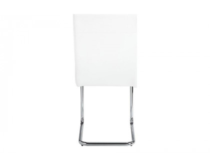 ACME - Palton Side Chair (Set-2) in White/Chrome