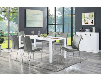 ACME - Pagan Dining Table in White High Gloss