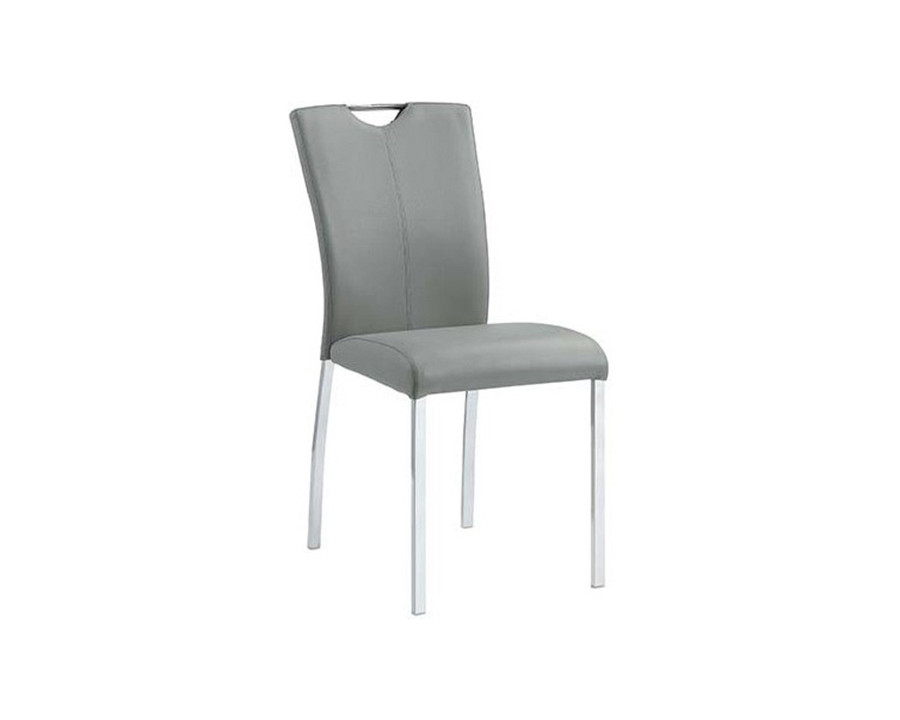 ACME - Pagan Side Chair (Set-2) in Gray/Chrome