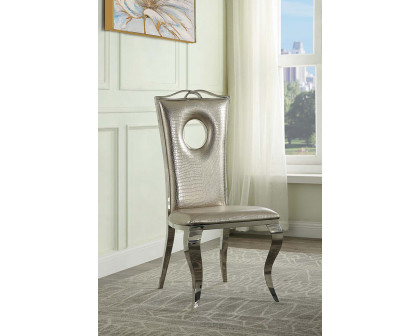 ACME Cyrene Side Chair (Set-2) - Beige (DN00925)