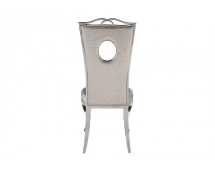 ACME Cyrene Side Chair (Set-2) - Beige (DN00925)