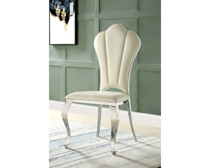 ACME Cyrene Side Chair Set of 2 - Beige