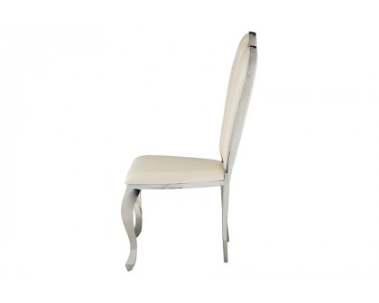 ACME Cyrene Side Chair Set of 2 - Beige