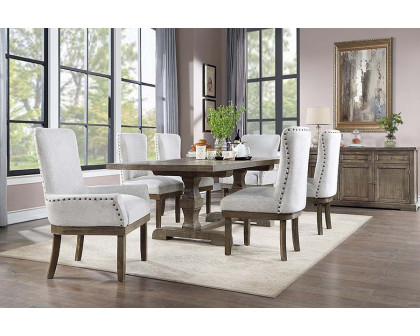 ACME Landon Dining Table - Salvage Gray Finish